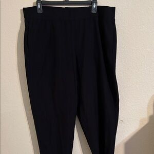 Eileen Fisher Elegant Black Trousers Size Xl Office Career